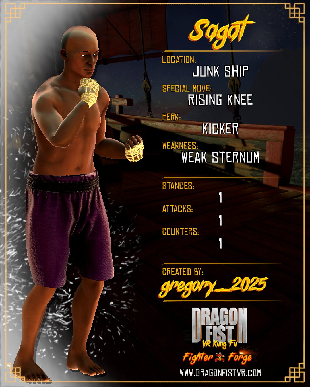 Sagat - Created By: gregory_2025