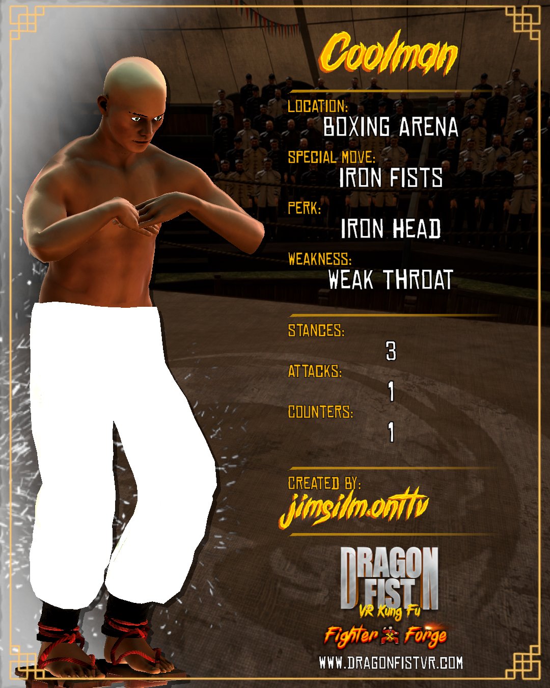 Coolman - Created By: jimsilm.onttv